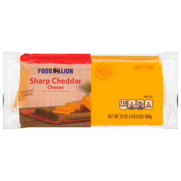 Food Lion Natural Sharp Cheddar Cheese Block