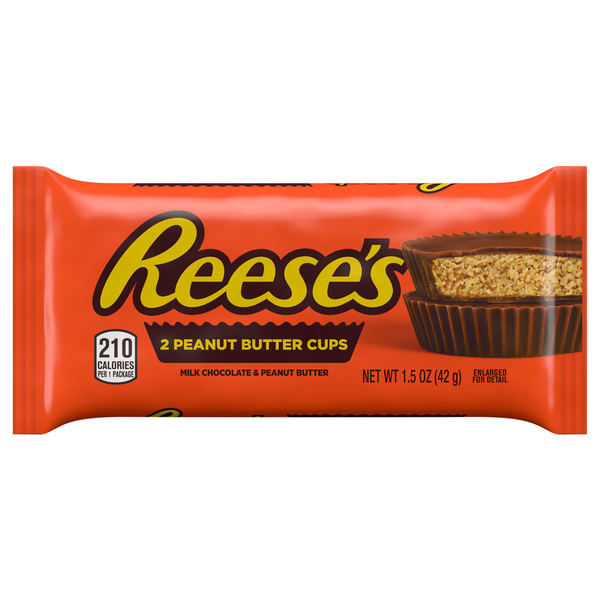 Reese's Milk Chocolate Peanut Butter Cups Candy - 2 ct