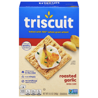 Triscuit Roasted Garlic Whole Grain Wheat Crackers