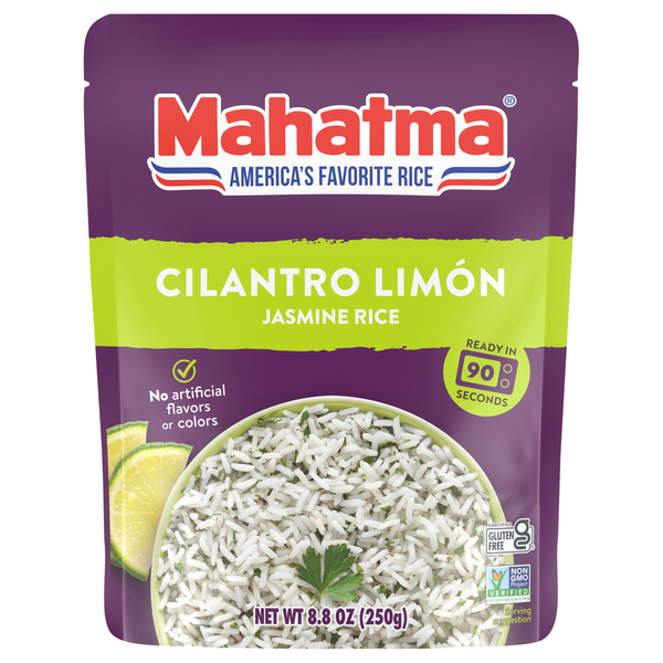 Mahatma 90 Second Microwave Cilantro Limon Flavored Jasmine Rice