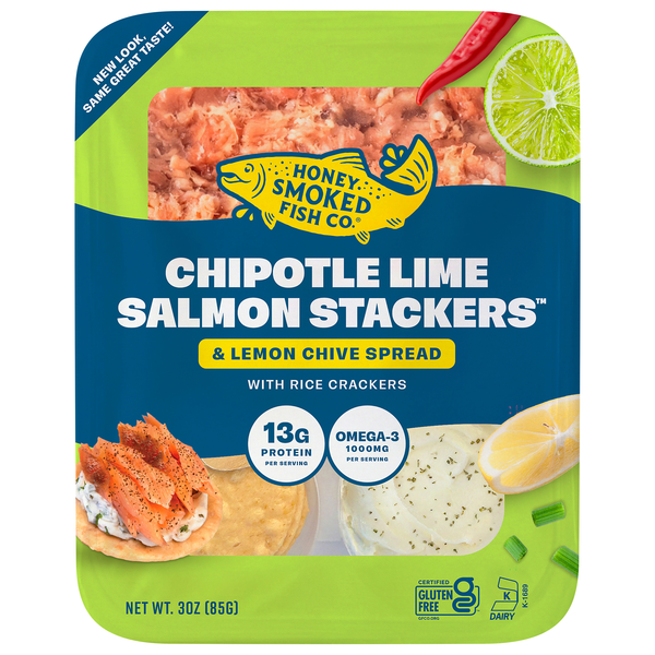 Honey Smoked Fish Co. Chipotle & Lime Honey Smoked Salmon Stackers