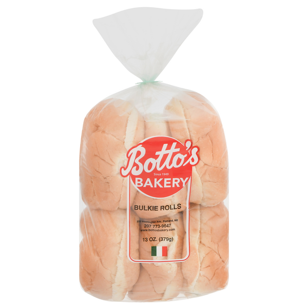 Botto's Bakery Bulkie Sandwich Rolls Sliced - 6 ct