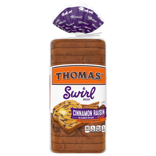 Save on Thomas' Swirl Bread Cinnamon Raisin Order Online Delivery Giant