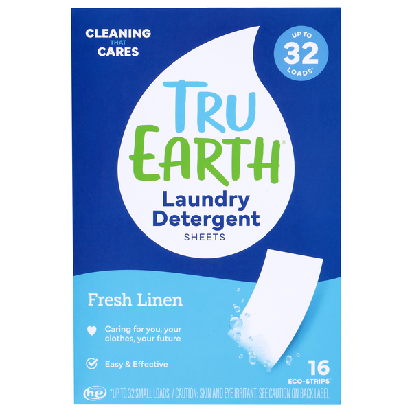 Tru Earth Fresh Linen Laundry Detergent Sheets