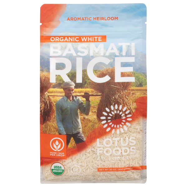 Lotus Foods Organic Gluten Free White Basmati Rice