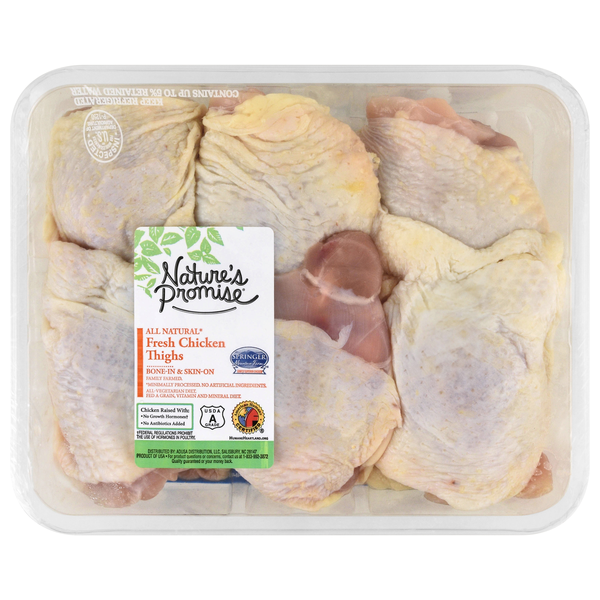 Nature's Promise Bone-In & Skin-On Chicken Thighs Family Pack Fresh