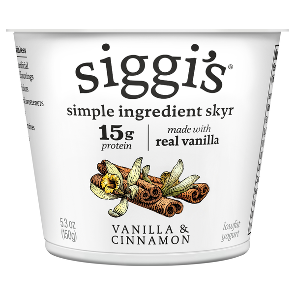 Siggi's Low Fat Vanilla & Cinnamon Skyr Yogurt Cup