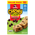 Quaker 25% Less Sugar Chewy Chocolate Chip Granola Bars Value Pack - 18 ct