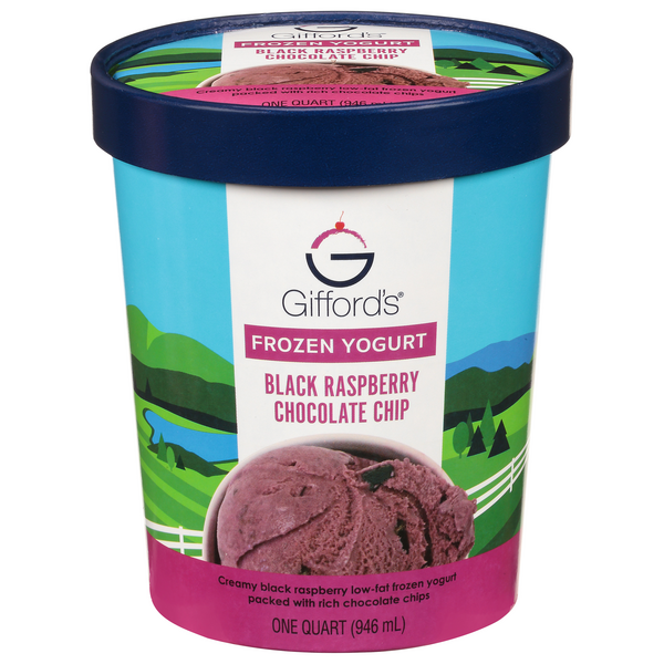 Gifford'sBlack Raspberry Chocolate Chip Frozen Yogurt