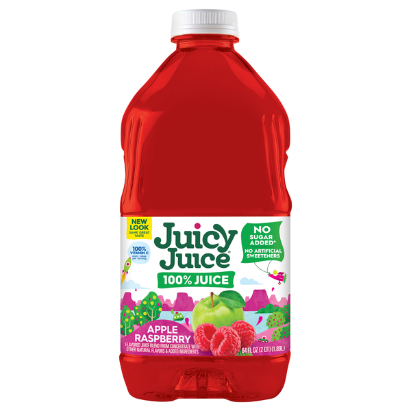 Juicy Juice 100% Apple Raspberry Juice No Added Sugar