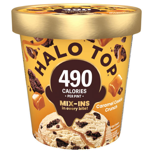 Halo Top Light Caramel Cookie Crunch Ice Cream
