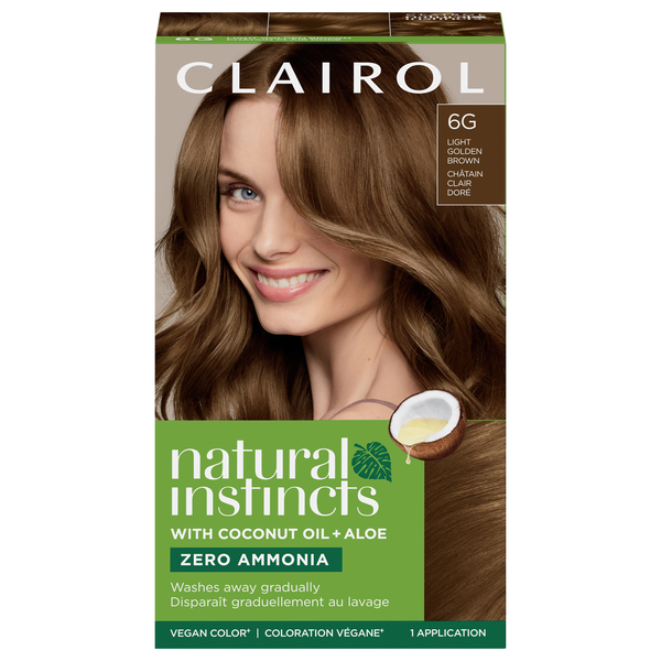Clairol Natural Instincts Semi-Permanent Hair Color Light Golden Brown 6G
