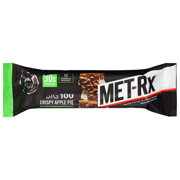 MET-Rx Big 100 Crispy Apple Pie 31g Protein Meal Replacement Bar
