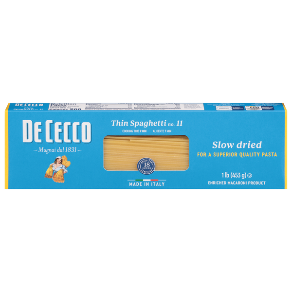 De Cecco Thin Spaghetti Pasta