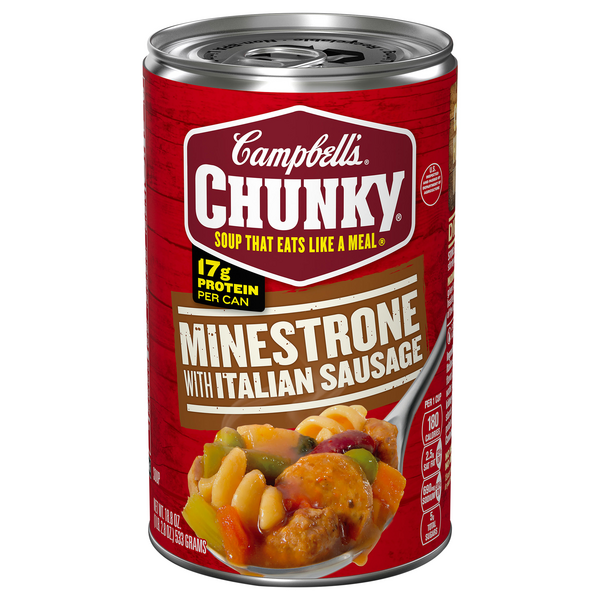 Campbell's Chunky Minestrone with Italian Sausage Soup