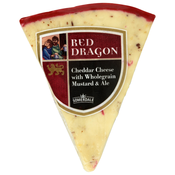 Somerdale Red Dragon Cheddar Cheese Wedge