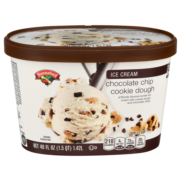 Hannaford Chocolate Chip Cookie Dough Ice Cream