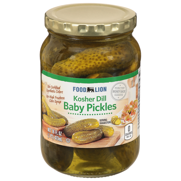 Food Lion Kosher Baby Dill Pickles