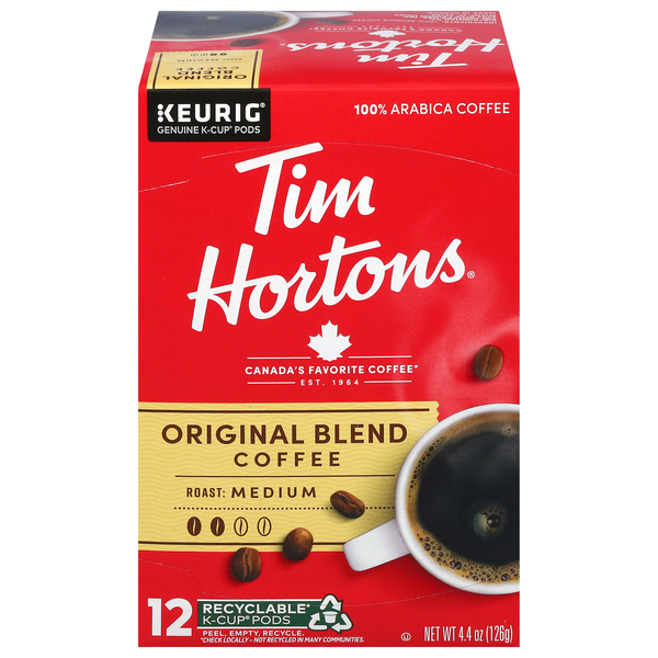 Tim Hortons Original Blend Medium Roast Coffee K-Cup Pods
