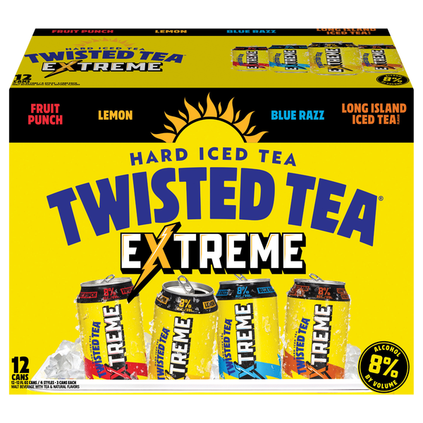 Twisted Tea Extreme Hard Iced Tea Variety Pack - 12 pk