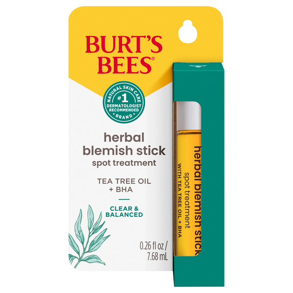 Burt's Bees Spot Treatment Herbal Blemish Stick Tea Tree Oil