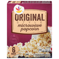 Stop & Shop Original Style Microwave Popcorn - 6 ct