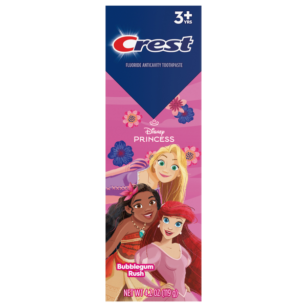 Crest Kid's Disney Princess Bubblegum Flavor Toothpaste