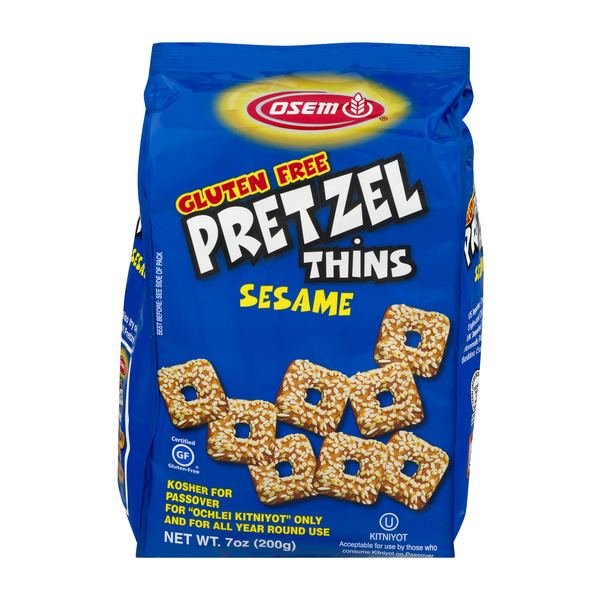 Save on Osem Pretzel Thins Sesame Gluten Free Kosher for Passover Order