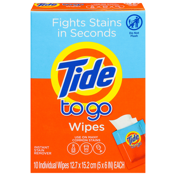 Tide To Go Instant Stain Remover Wipes