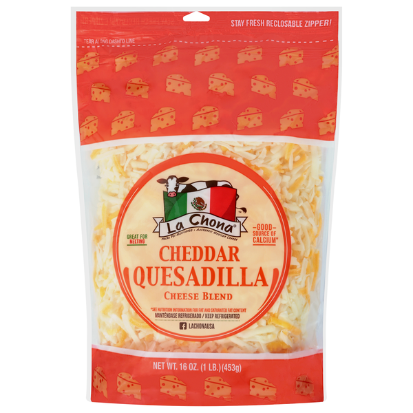 La Chona Cheddar Quesadilla Cheese Blend
