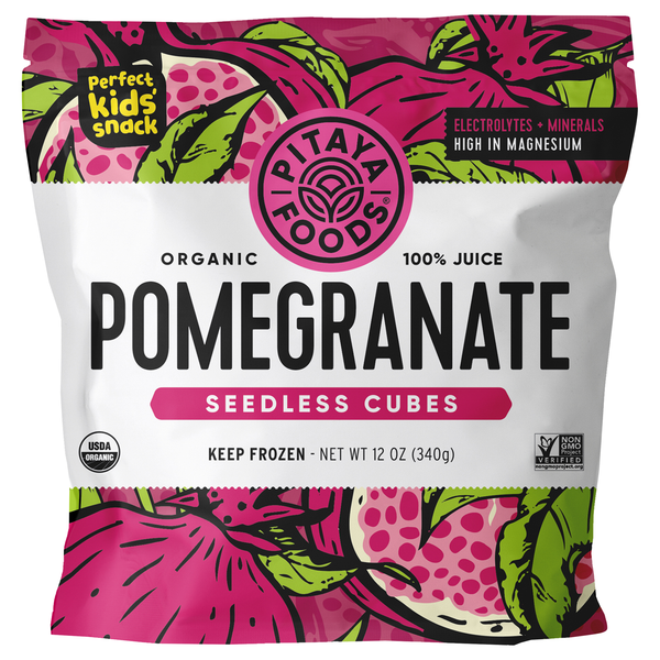 Save on Pitaya Foods Organic Seedless Pomegranate Cubes Frozen