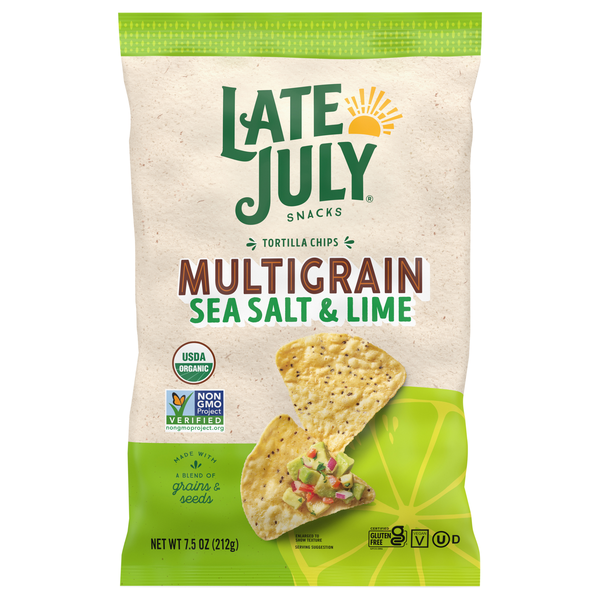 Late July Organic Gluten Free Sea Salt & Lime Multigrain Tortilla Chips