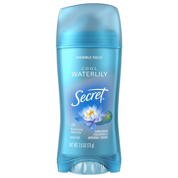 Secret Cool Waterlily Antiperspirant Deodorant Invisible Solid