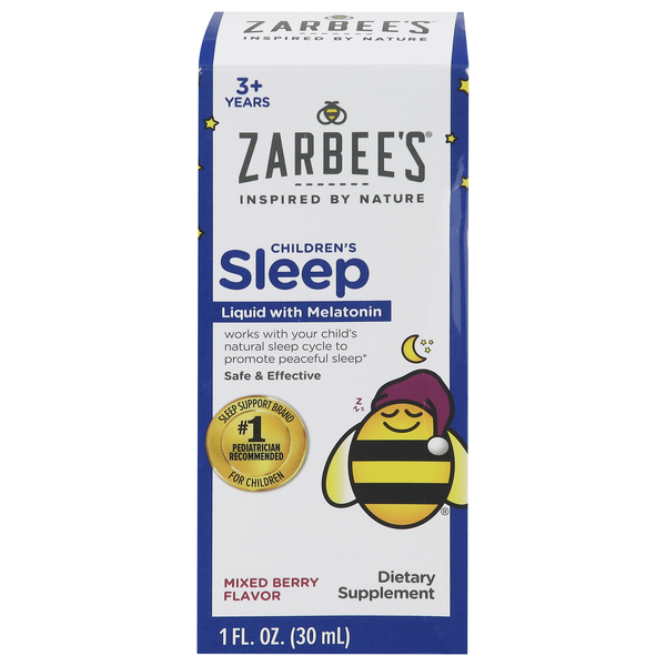 Zarbee's Naturals Children's Sleep Liquid with Melatonin Mixed Berry