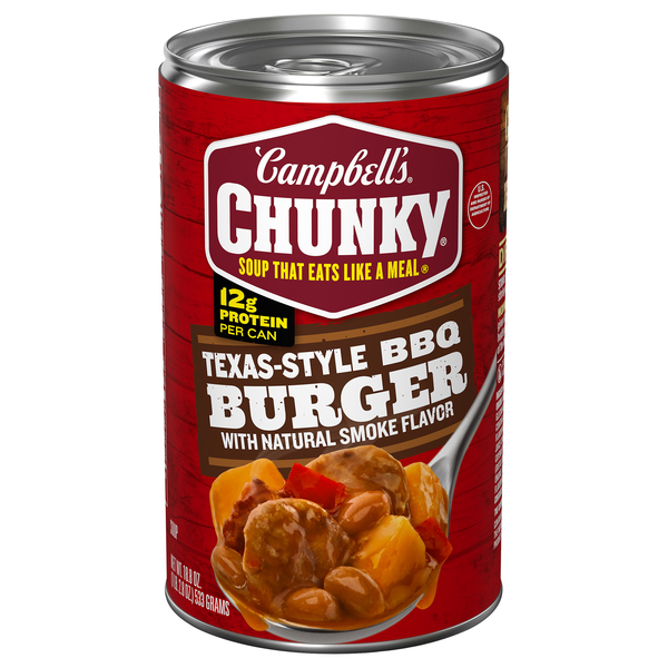 Campbell's Chunky Texas-Style BBQ Burger Soup