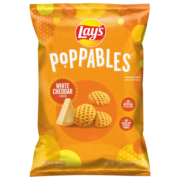 Lay's Poppables Potato Snacks White Cheddar
