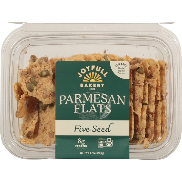 Joyfull Bakery Five Seed Parmesan Flats Crackers