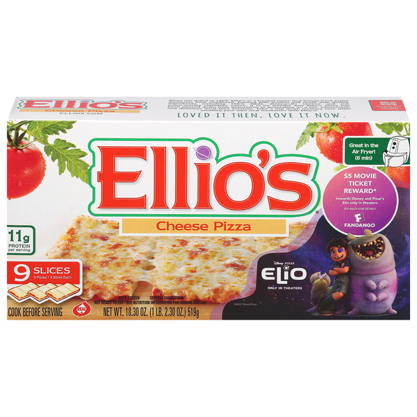 Ellio's Cheese Pizza - 9 slices Frozen
