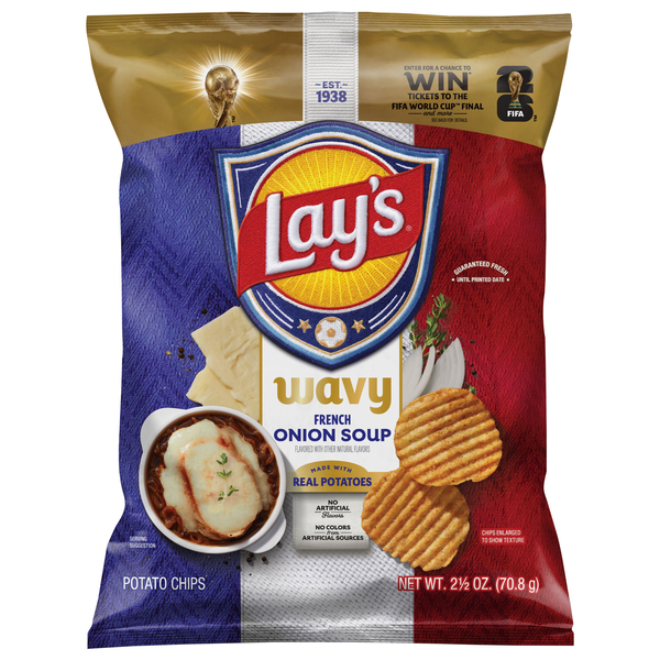 Lay's Wavy French Onion Soup Potato Chips