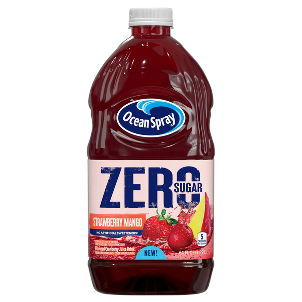 Ocean Spray Zero Sugar Strawberry Mango Flavored Cranberry Juice Drink