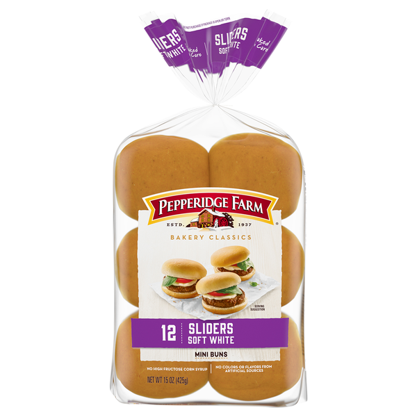 Pepperidge Farm Bakery Classics White Mini Slider Buns - 12 ct