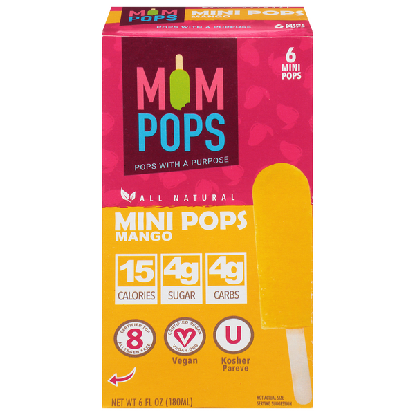 Save on Mompops Mini Pops Mango 6 ct Order Online Delivery Giant