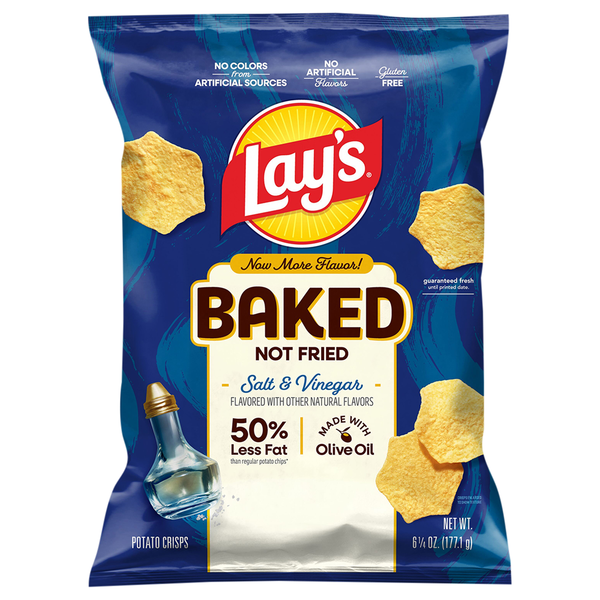 Lay's Baked Salt & Vinegar Potato Crisps Chips