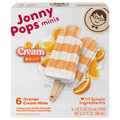 JonnyPops Minis Orange Cream Pops - 6 ct Frozen