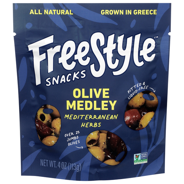 FreeStyle Snacks Mediterranean Herbs Pitted Olives Medley