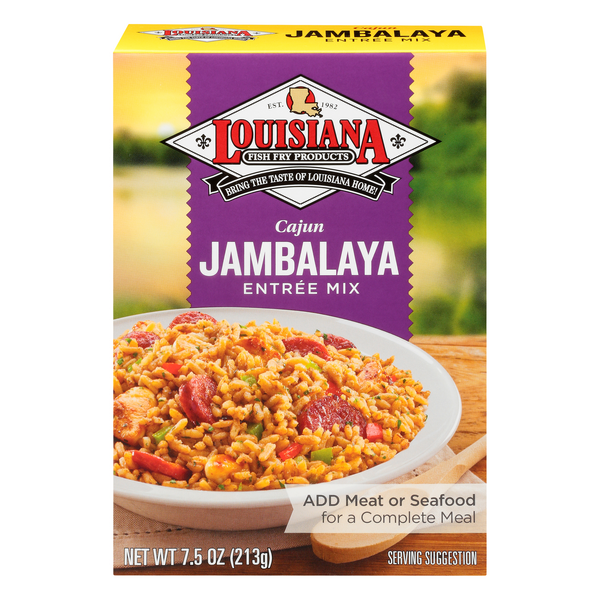 Save on Louisiana Fish Fry Products Cajun Jambalaya Entree Mix Order