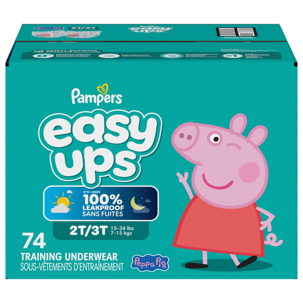 Pampers Easy Ups Girls 2T-3T My Little Pony Training Underwear 16-34 lb