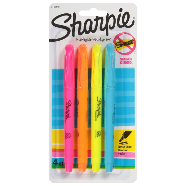 Sharpie Narrow Chisel Highlighters