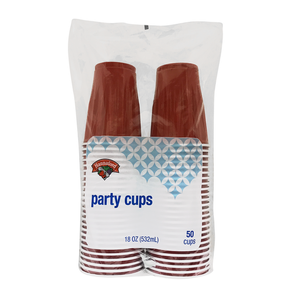 Hannaford Color Party Cups 18 oz