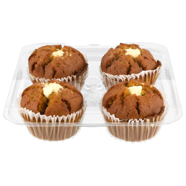 Hannaford Bakery Cream Cheese Filled Pumpkin Muffins - 4 ct